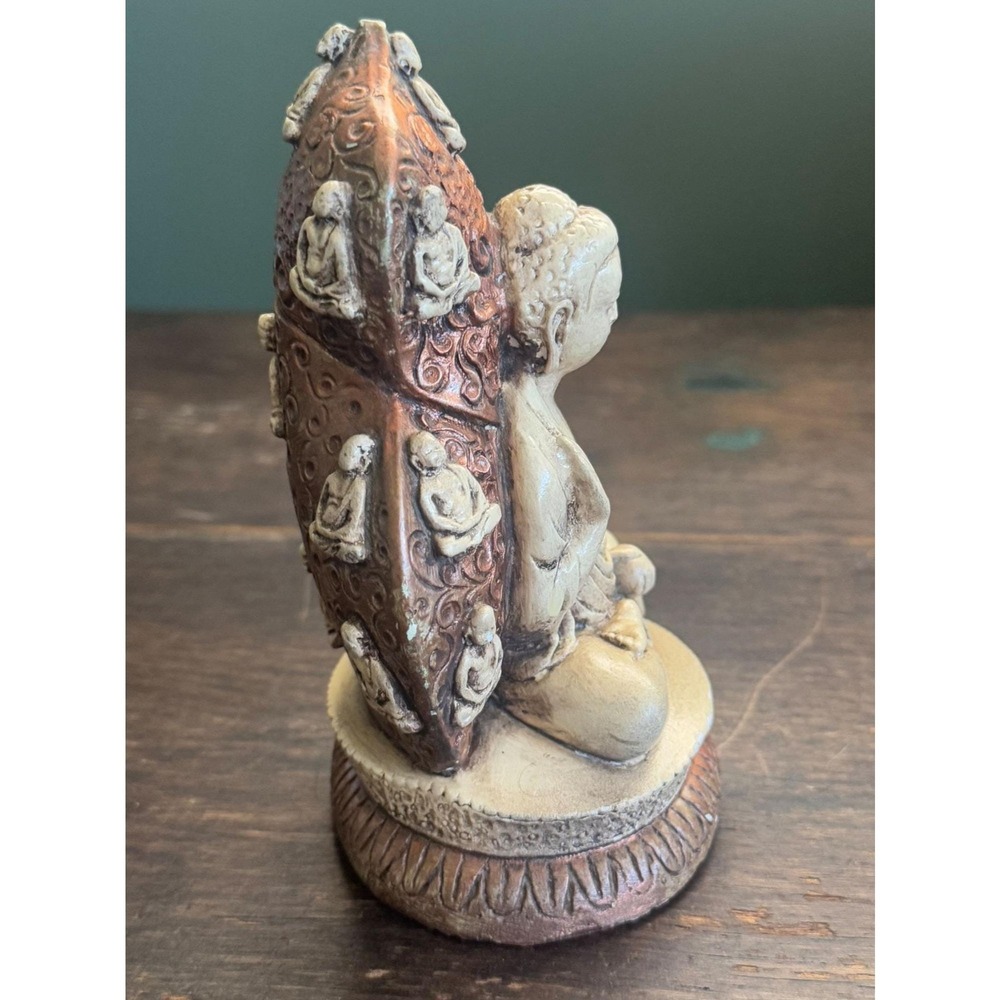 Resin Meditating Buddha Vitarka Mudra Figure - Picture 4 of 6